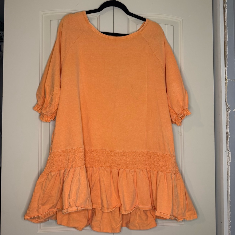 Free People Orange Swim Coverup
